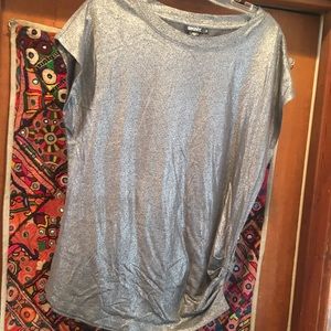 DKNY Silver Foil Top.